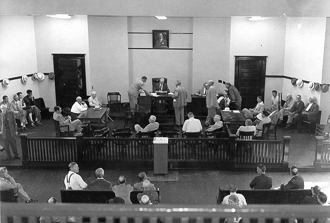 Courtroom in the 1960s